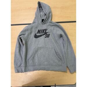 Nike SB Gray Pullover Hoodie Skate Sweatshirt
